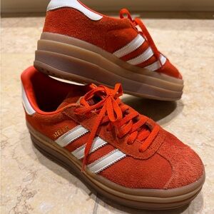 Adidas Orange Sneakers with White Accents
